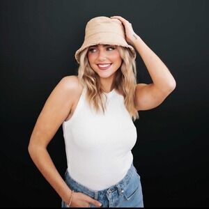 Stylish Tan Bucket Hat